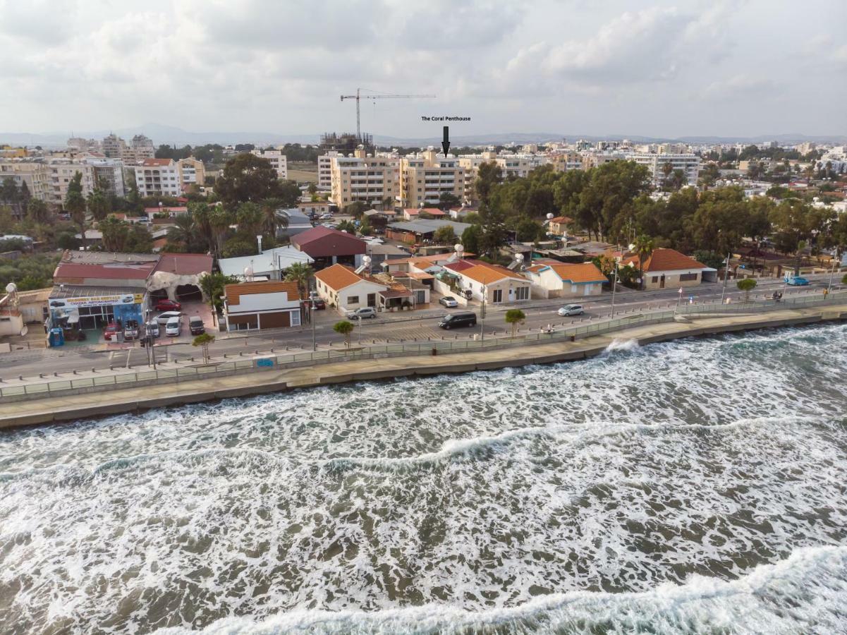 The Coral Penthouse Apartment Larnaca Bagian luar foto